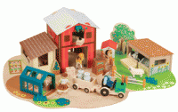 Wooden Farmyard Fun Playset