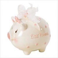 Mud Pie Princess Piggy Bank