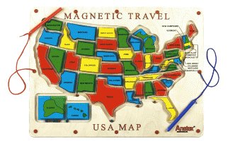 Magnetic Travel USA Map
